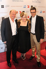 Art Deco Chef Helmut Baurecht, Sängerin Maite Kelly und deren Ehemann Florent Raimond (Foto: MartiN Schmitz)